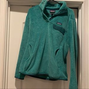 L Turquoise Re-Tool Patagonia Pullover